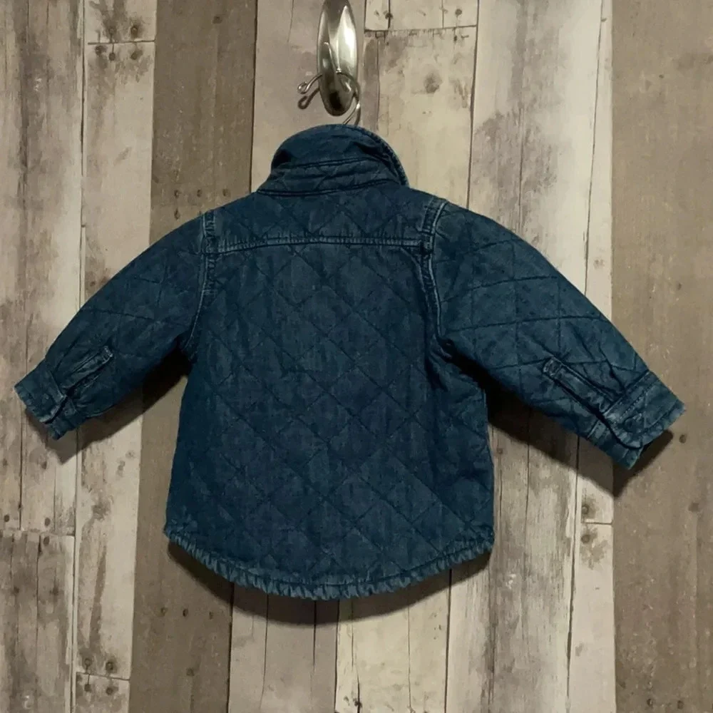 GAP Kids Quilted Denim Shaket Jacket 6-12 months